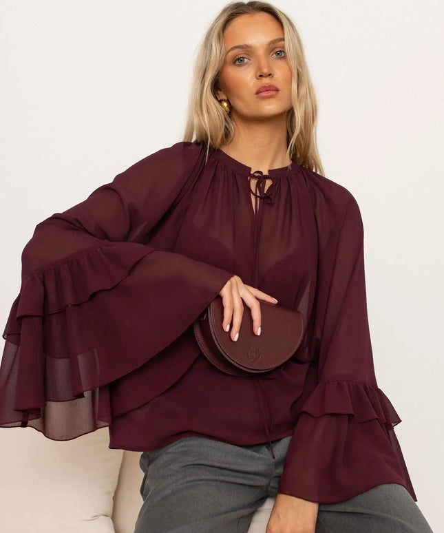 BLUZKA MODERN LEMONADA BURGUND - BLUMANIA