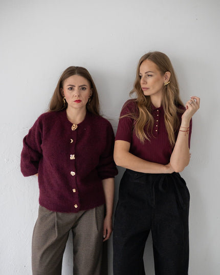 BLUZKA OSLO POLO BURGUND - BLUMANIA