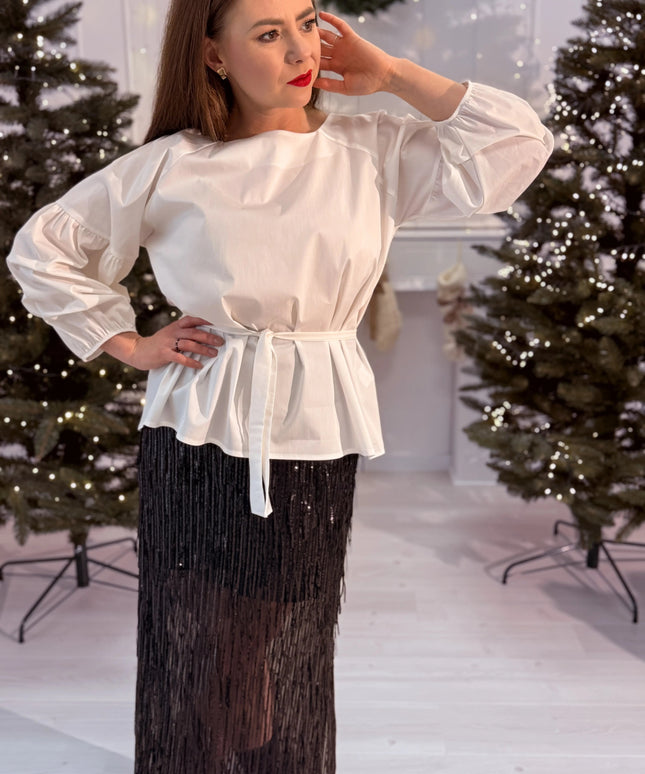 BLUZKA WENEZIA BIAŁA - BLUMANIA
