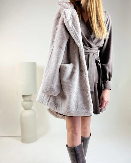 FUTRO GOLD LEMONADA BEŻOWE - BLUMANIA