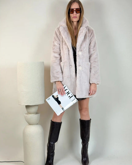 FUTRO GOLD LEMONADA BEŻOWE - BLUMANIA