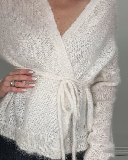 KARDIGAN LUKA ŚMIETANKOWY 62% BABY ALPAKA - BLUMANIA