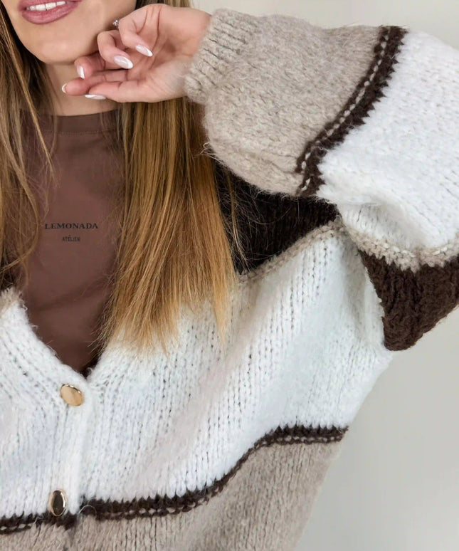 KARDIGAN PENNY CZEKOLADOWY - BLUMANIA