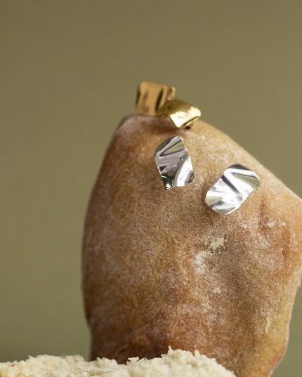 KOLCZYKI BLASZKI Z SERII IRREGULAR - BLUMANIA