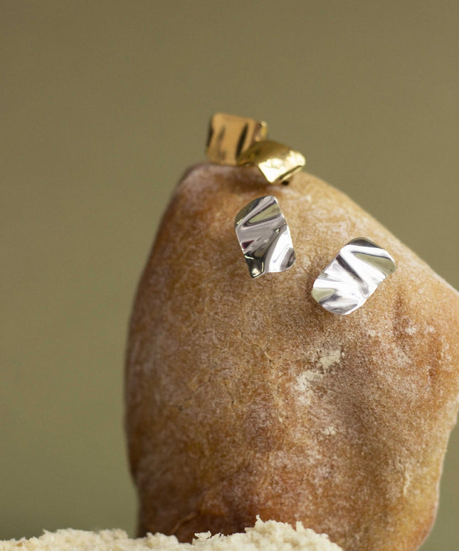 KOLCZYKI BLASZKI Z SERII IRREGULAR - BLUMANIA