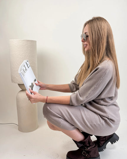 KOMPLET DZIANINOWY DOLCE TAUPE - BLUMANIA