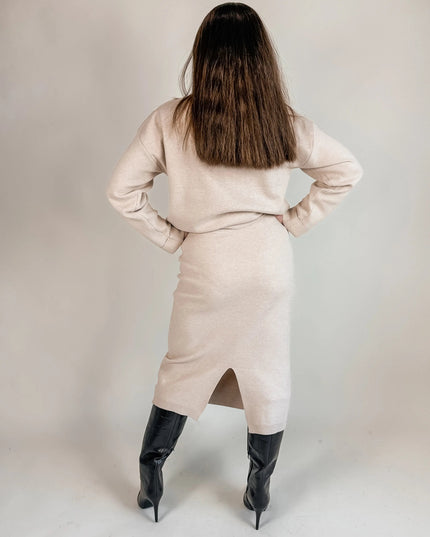 KOMPLET DZIANINOWY PIANO BEŻOWY - BLUMANIA