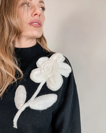 KOMPLET DZIANINOWY PIANO CZARNY - BLUMANIA