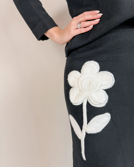 KOMPLET DZIANINOWY PIANO CZARNY - BLUMANIA