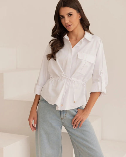 KOSZULA JOPLIN BIAŁA - BLUMANIA