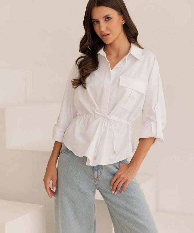 KOSZULA JOPLIN BIAŁA - BLUMANIA