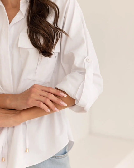 KOSZULA JOPLIN BIAŁA - BLUMANIA