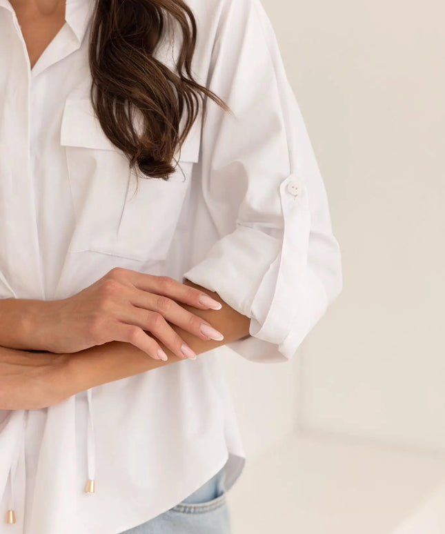 KOSZULA JOPLIN BIAŁA - BLUMANIA