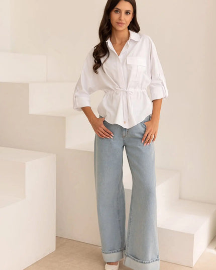 KOSZULA JOPLIN BIAŁA - BLUMANIA