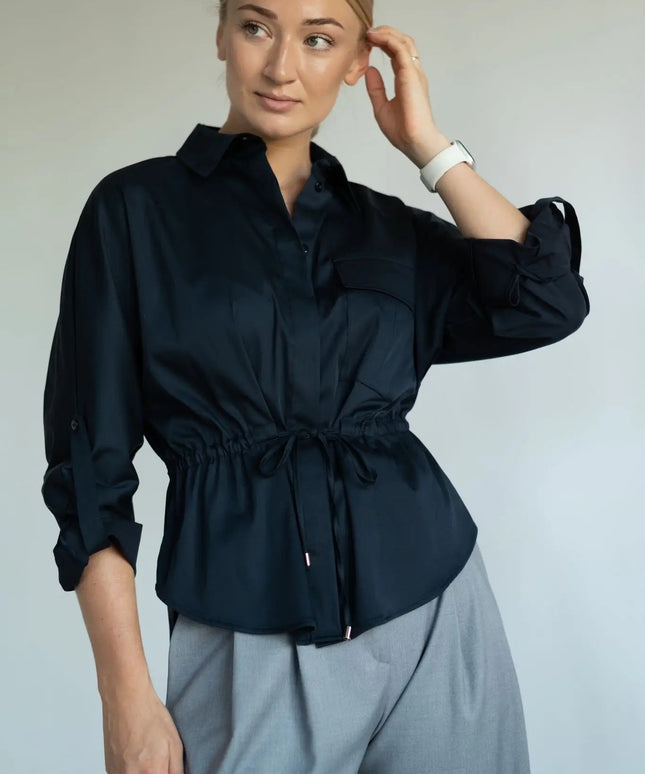 KOSZULA JOPLIN CZARNA - BLUMANIA