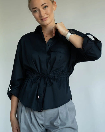 KOSZULA JOPLIN CZARNA - BLUMANIA