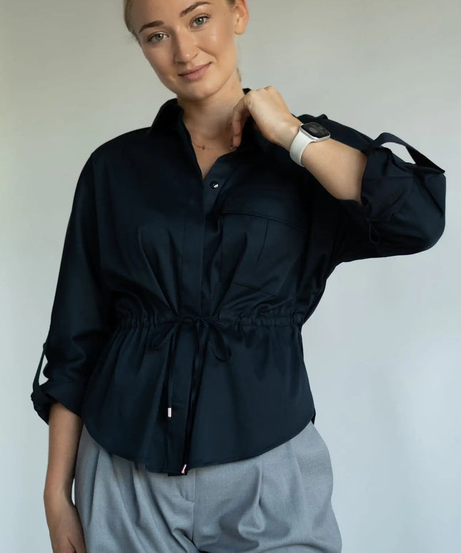 KOSZULA JOPLIN CZARNA - BLUMANIA