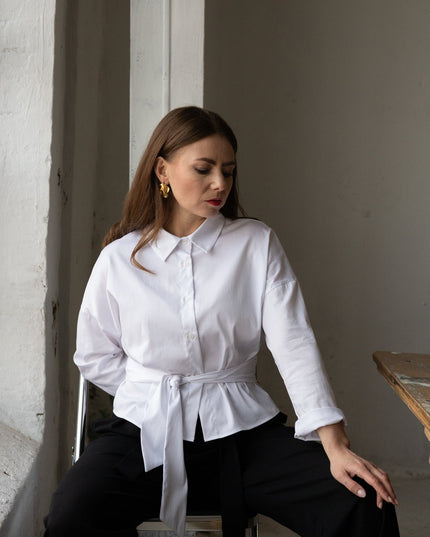 KOSZULA LUNA BIAŁA - BLUMANIA