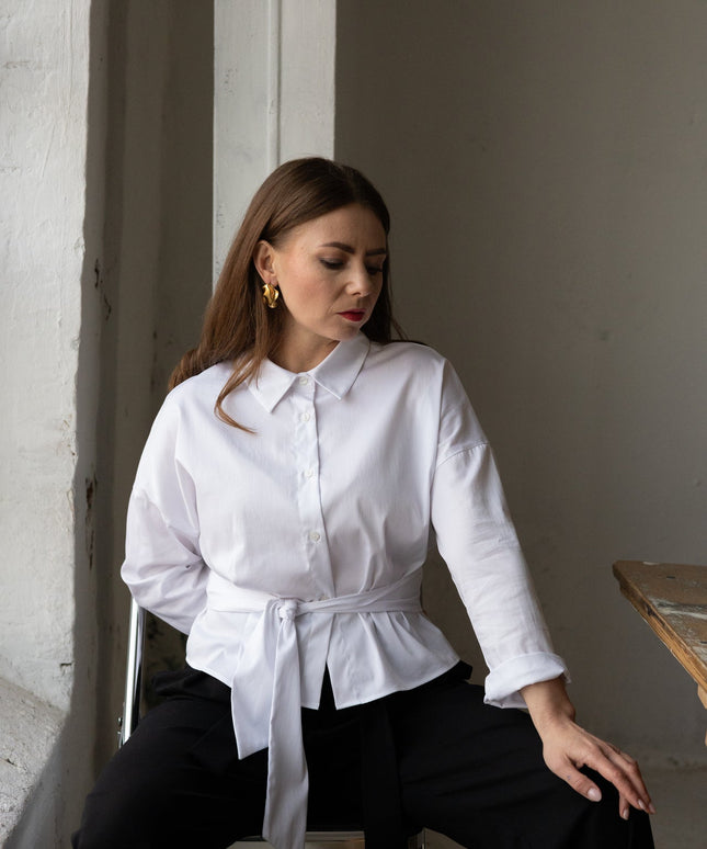 KOSZULA LUNA BIAŁA - BLUMANIA