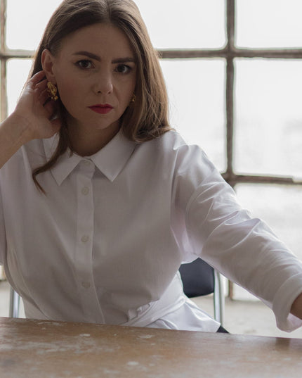 KOSZULA LUNA BIAŁA - BLUMANIA