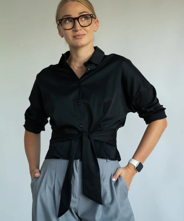 KOSZULA LUNA CZARNA - BLUMANIA