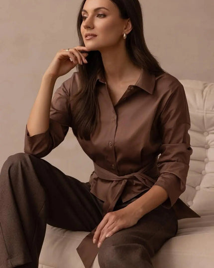 KOSZULA LUNA KAKAOWA - BLUMANIA