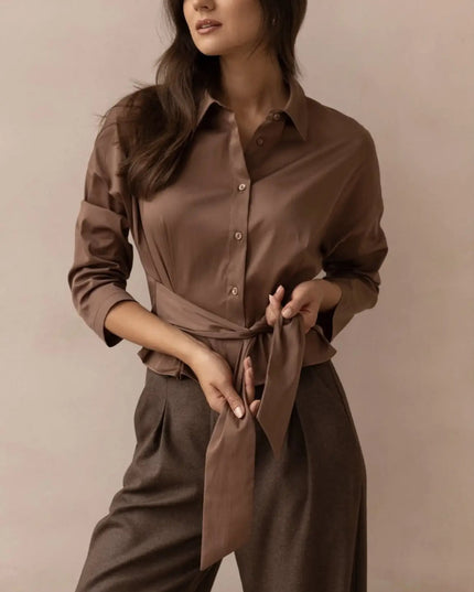 KOSZULA LUNA KAKAOWA - BLUMANIA