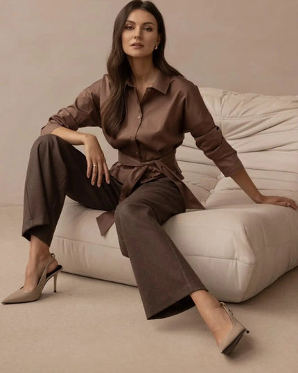 KOSZULA LUNA KAKAOWA - BLUMANIA