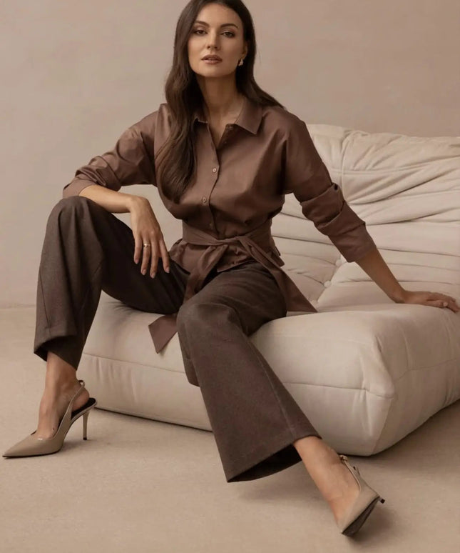 KOSZULA LUNA KAKAOWA - BLUMANIA