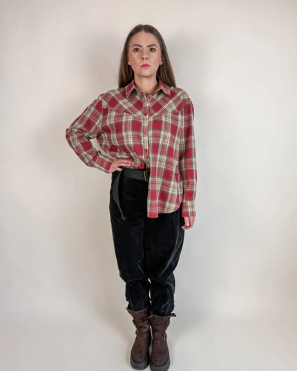 KOSZULA PURO W KRATĘ CZERWONA - BLUMANIA