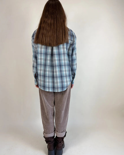 KOSZULA PURO W KRATĘ NIEBIESKA - BLUMANIA