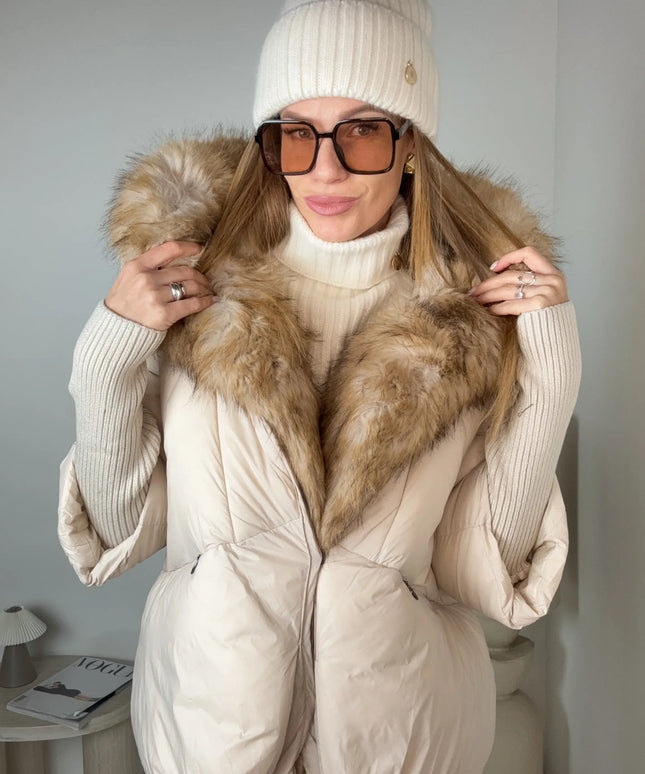 KURTKA ELISA BEŻOWA - BLUMANIA