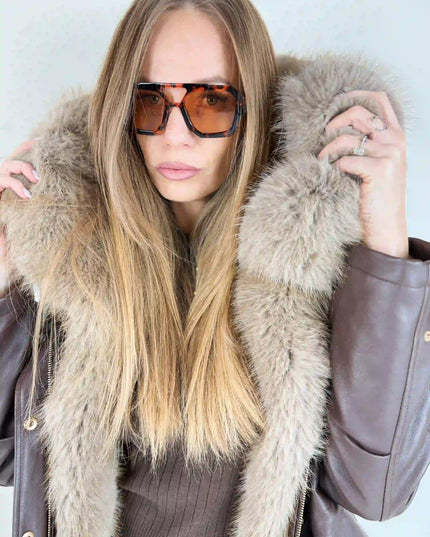 KURTKA JULA CZEKOLADOWA - BLUMANIA