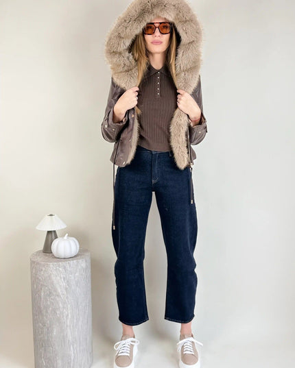 KURTKA JULA CZEKOLADOWA - BLUMANIA