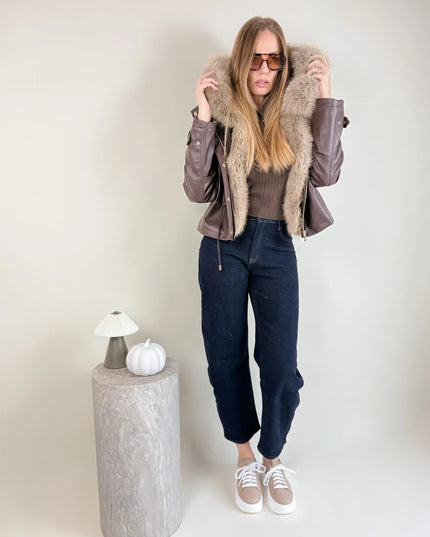 KURTKA JULA CZEKOLADOWA - BLUMANIA