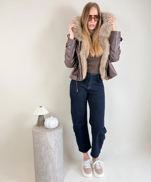 KURTKA JULA CZEKOLADOWA - BLUMANIA