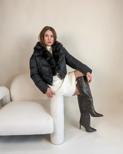 KURTKA LARA CZARNA - BLUMANIA