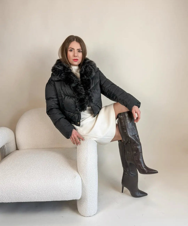 KURTKA LARA CZARNA - BLUMANIA