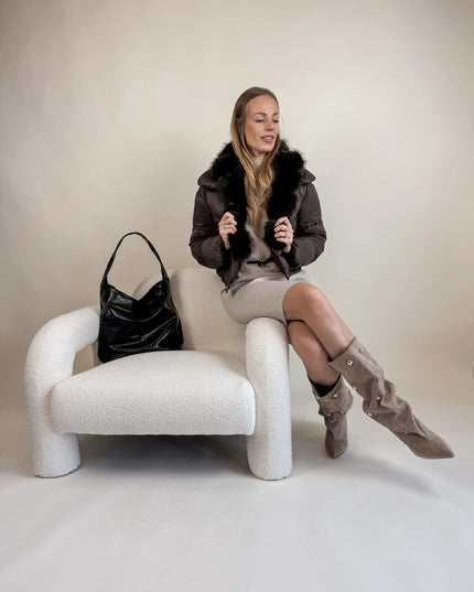 KURTKA LARA CZEKOLADOWA - BLUMANIA