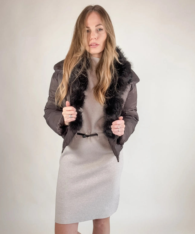 KURTKA LARA CZEKOLADOWA - BLUMANIA