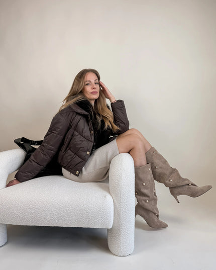 KURTKA LARA CZEKOLADOWA - BLUMANIA