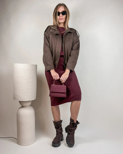 KURTKA LUCKY CZEKOLADOWA - BLUMANIA