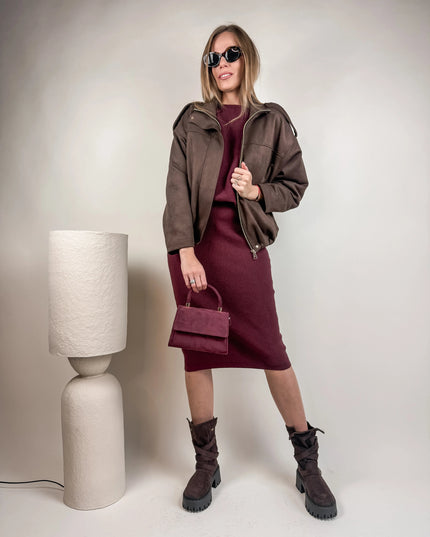 KURTKA LUCKY CZEKOLADOWA - BLUMANIA