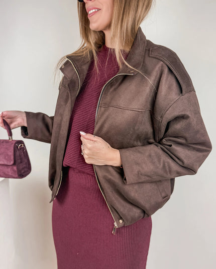 KURTKA LUCKY CZEKOLADOWA - BLUMANIA