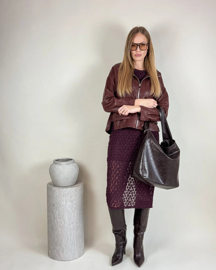 KURTKA RACHEL BORDOWA - BLUMANIA