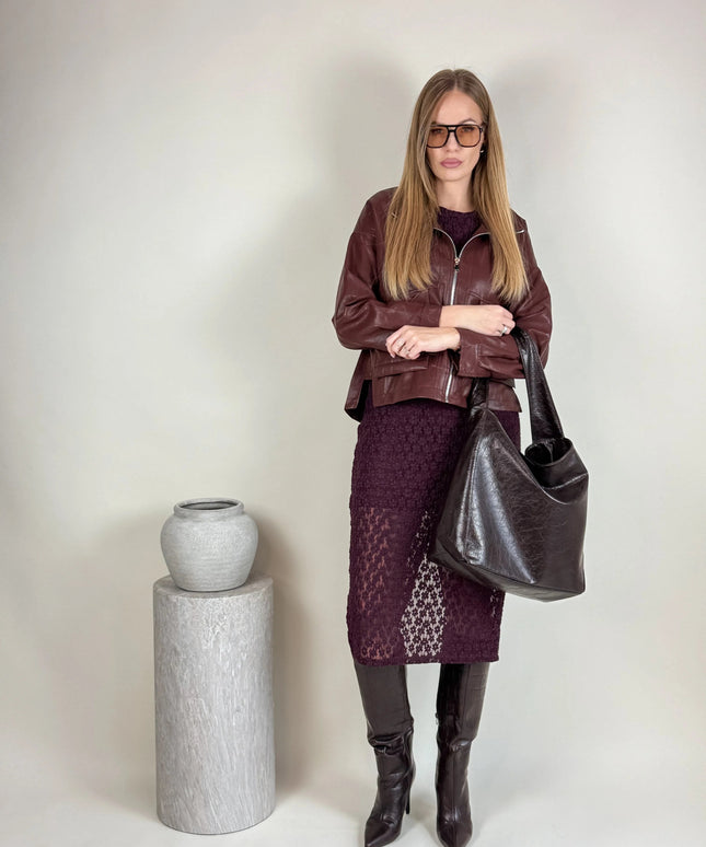 KURTKA RACHEL BORDOWA - BLUMANIA