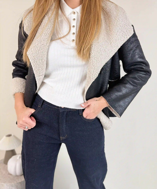 KURTKA SIENA CZARNA - BLUMANIA