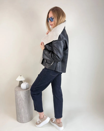 KURTKA SIENA CZARNA - BLUMANIA