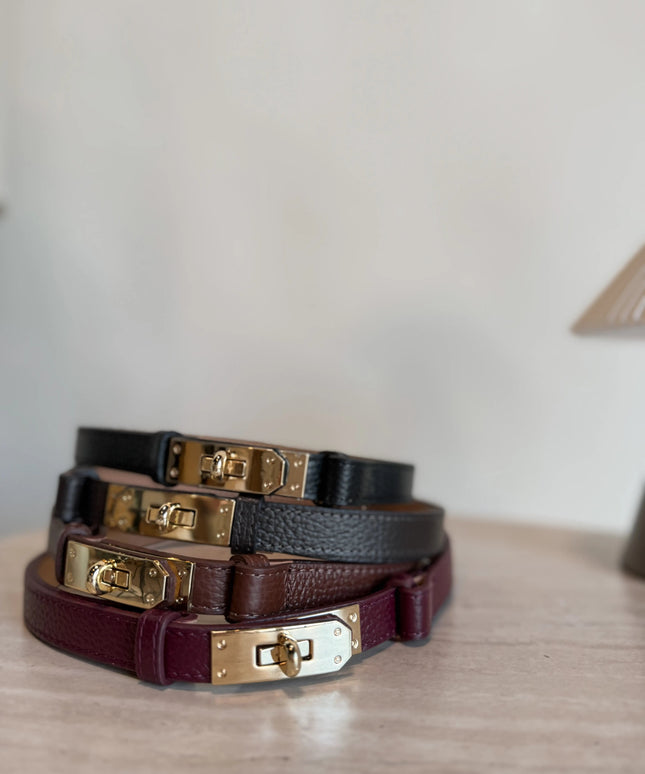 PASEK ZE SKÓRY NATURALNEJ LICOWEJ TERII - BLUMANIA