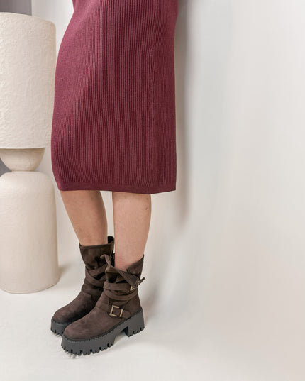 KOMPLET DZIANINOWY DOLCE BORDOWY